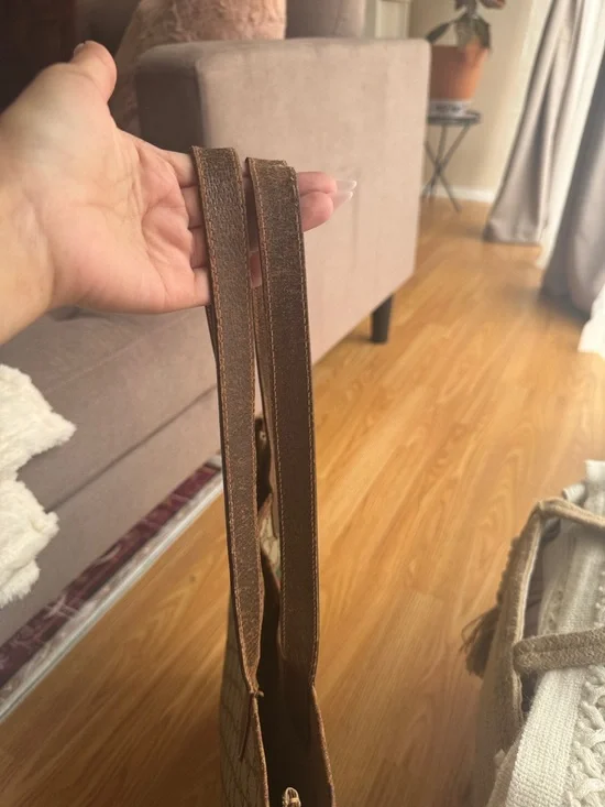 Gucci Monogram Canvas Tote with Web Stripe and Double G - Picture 7 of 11